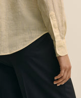 BLS LN YARN DYE STRIPE CLASSIC YELLOW/WH