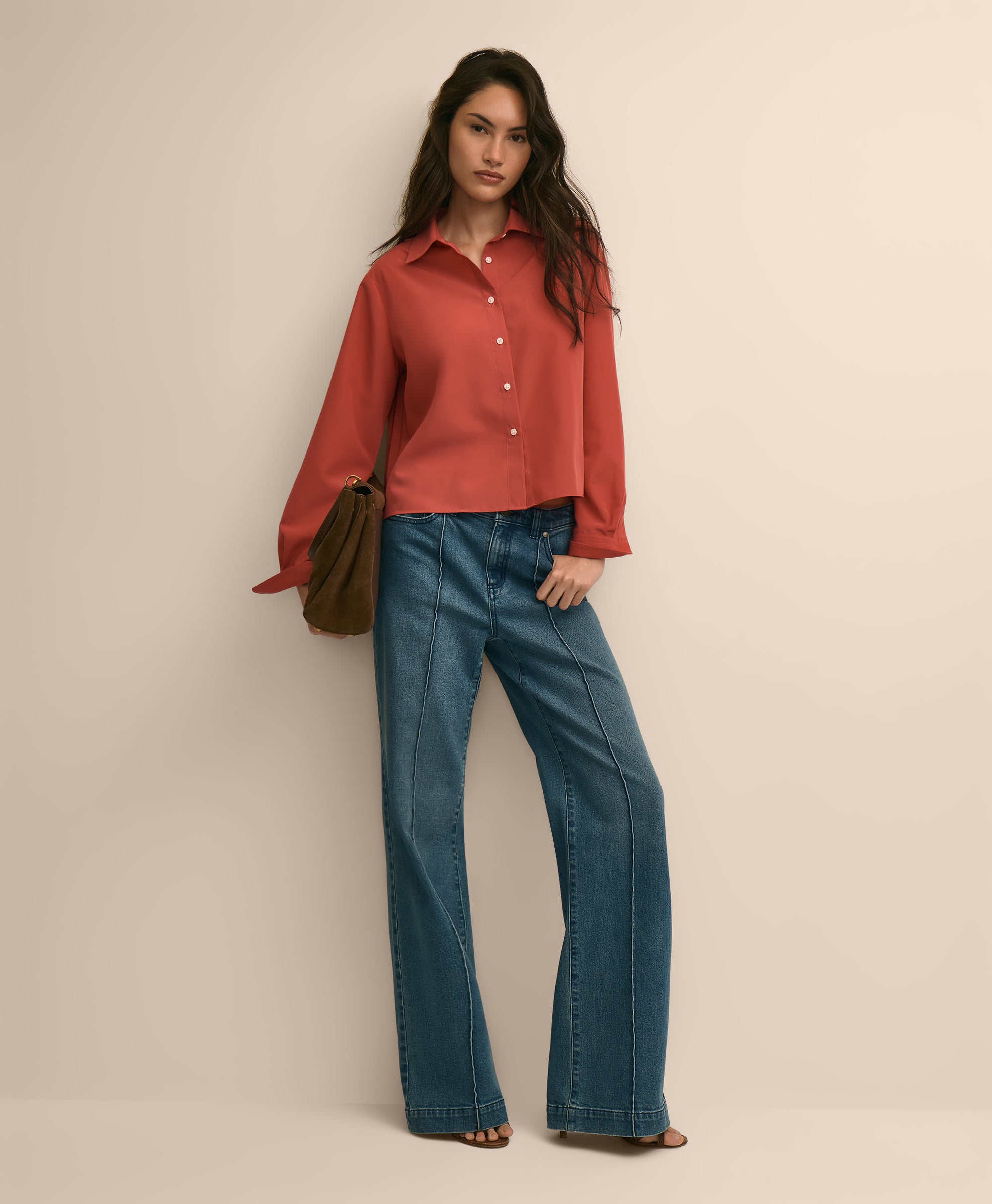 The Cropped Back-Pleat Shirt