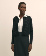 SWT MRNO WL CTN EMBLLSHD BLACK