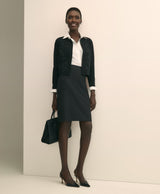 SWT MRNO WL CTN EMBLLSHD BLACK