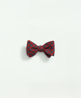 Wool Flower Medallion Bow Tie