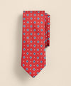 TIE PRT BSKTWV ALT SQ DOT NEAT ORANGEBLU