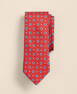TIE PRT BSKTWV ALT SQ DOT NEAT ORANGEBLU
