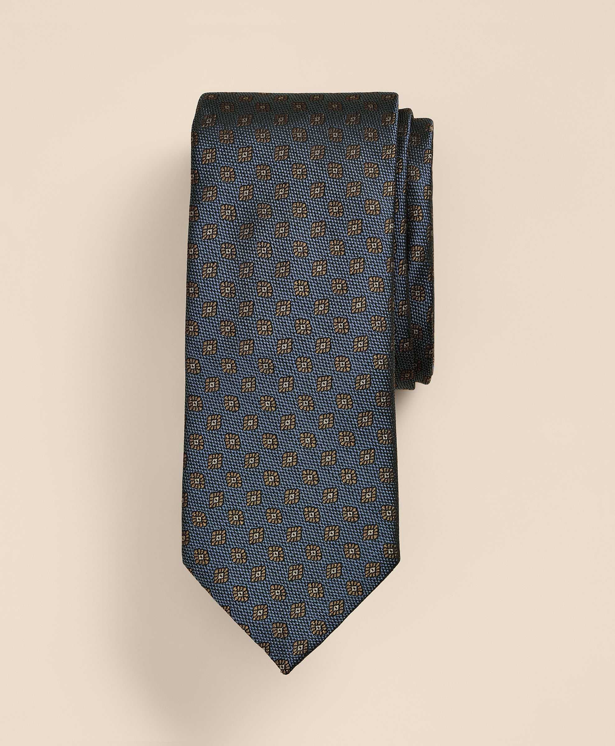 Silk Floral Diamond Tie