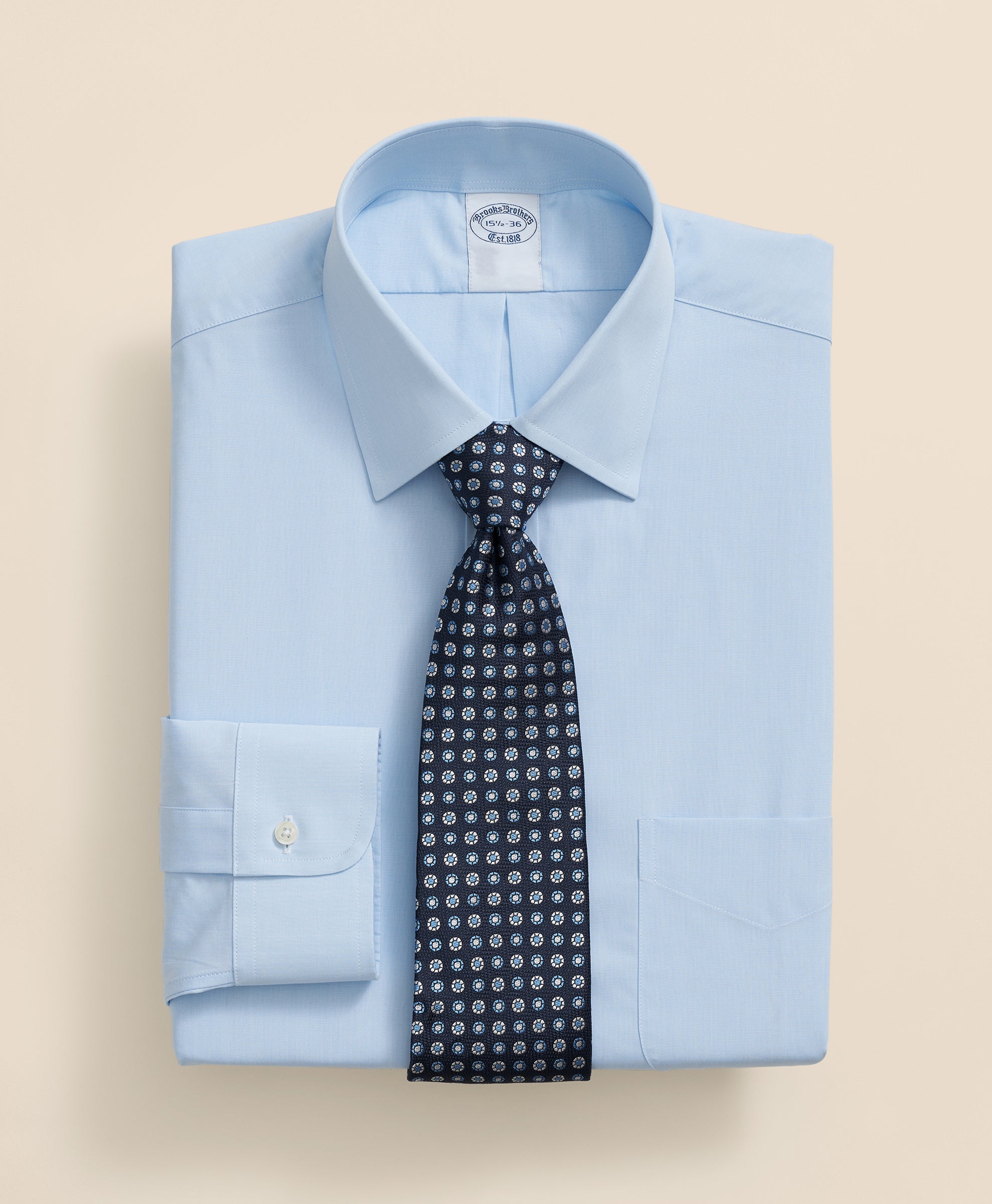 Pure Supima Cotton Regular-Finish Ainsley Collar, Dress Shirt