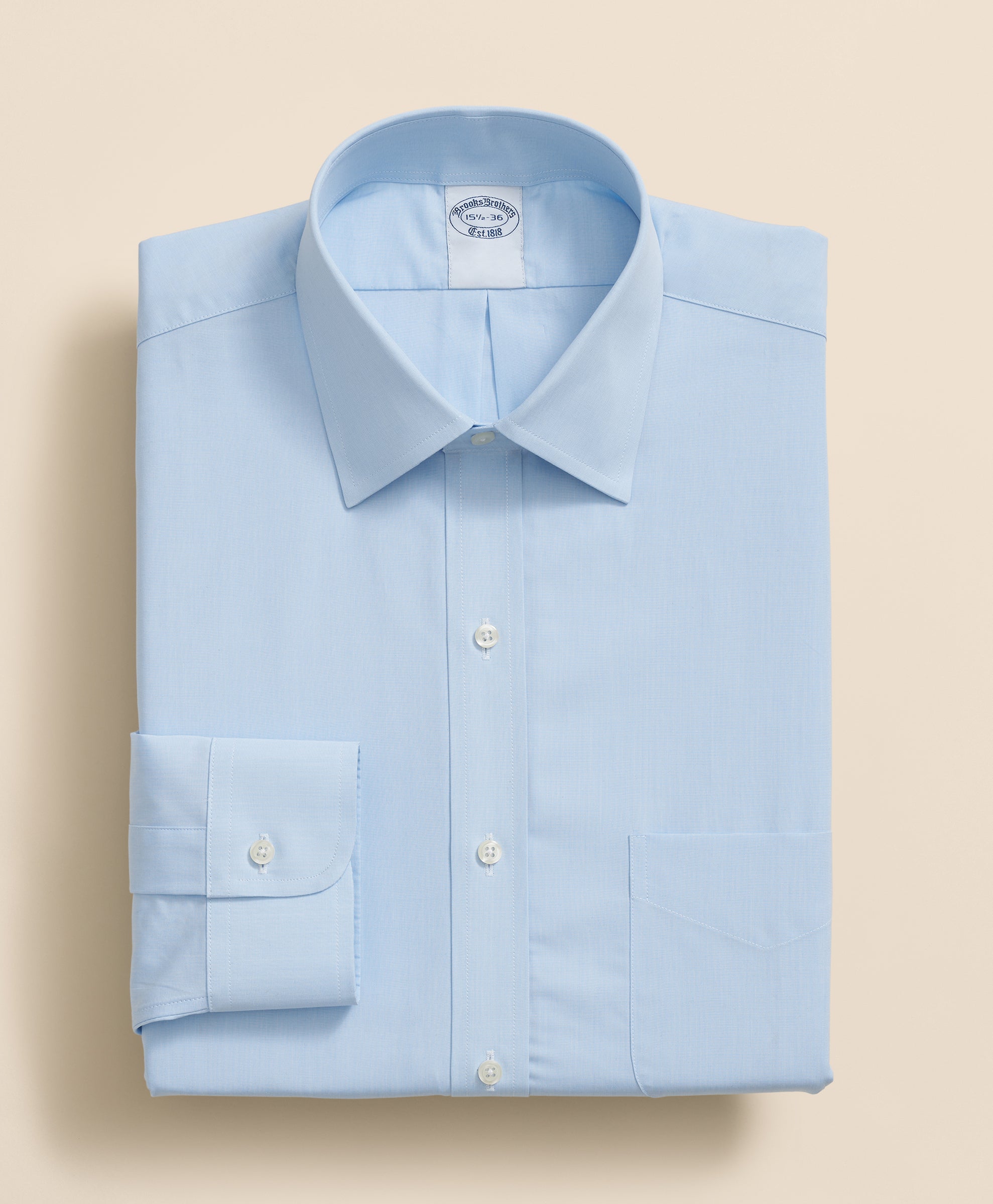 Pure Supima Cotton Regular-Finish Ainsley Collar, Dress Shirt