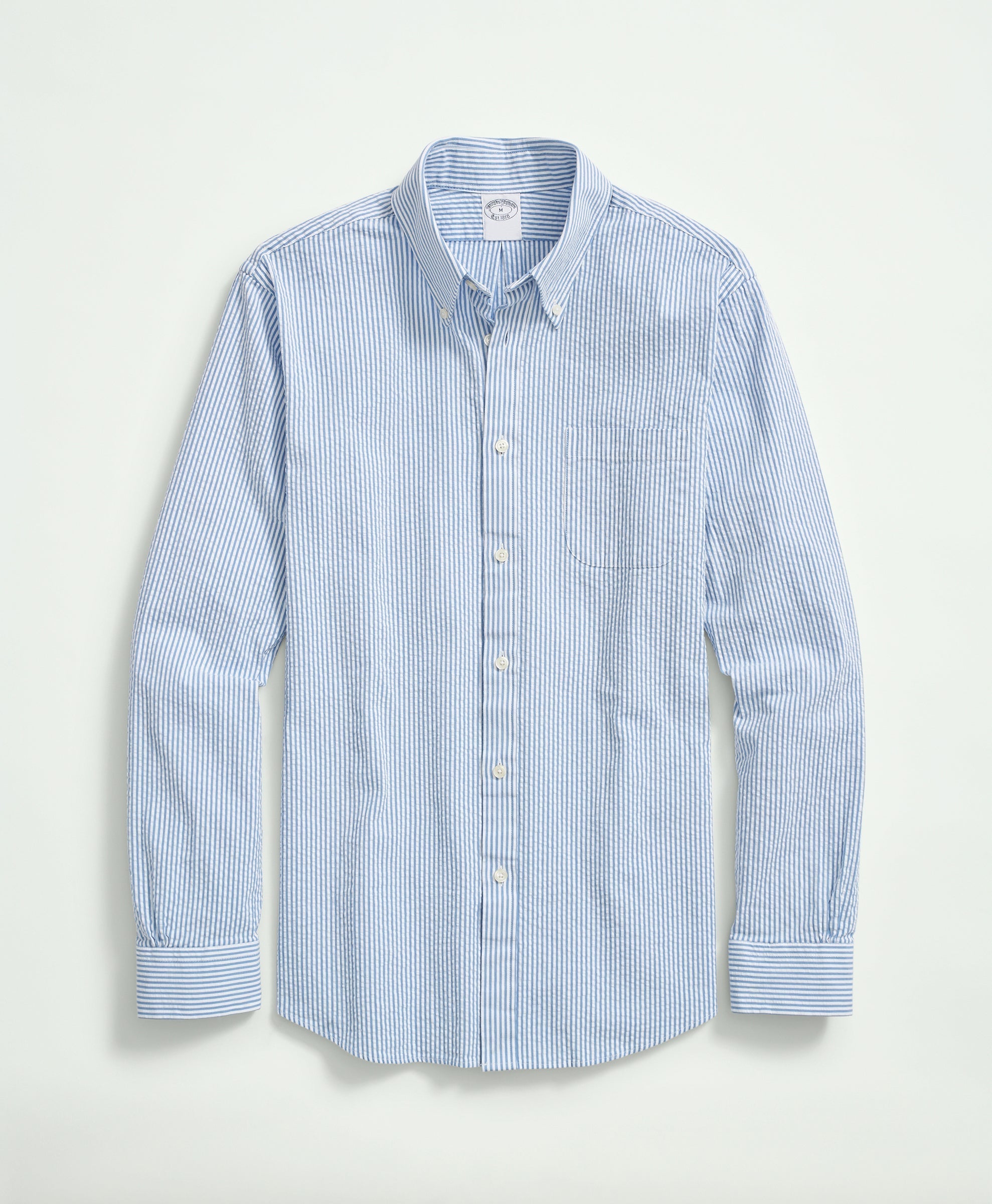SPT LS SEERSUCKER STRIPE REGUL