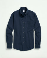 Washed Cotton Seersucker Button-Down Collar Sport Shirt (Regular)