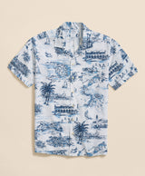 SPT ML LINEN CTN BERMUDA TOILE CAMP SS R