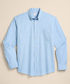 Stretch Supima Cotton Non-Iron Twill Polo Button Down Collar, Heathered Sport Shirt