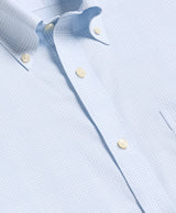 Stretch Supima Cotton Non-Iron Twill Polo Button Down Collar, Glen Plaid Sport Shirt