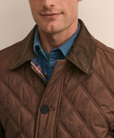 Diamond-Quilted Walking Coat