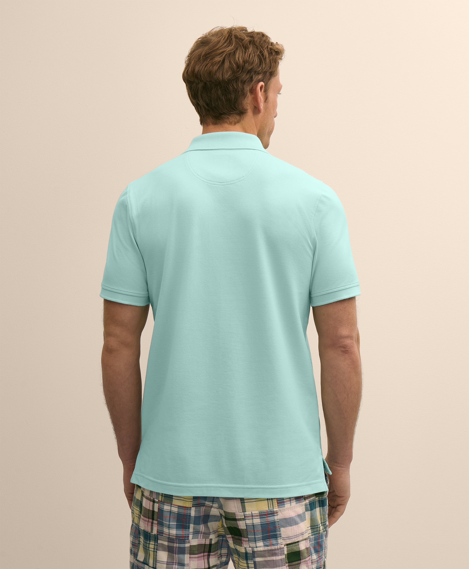 KNT SUPIMA STRETCH PIQUE GF POLO OF Aqua