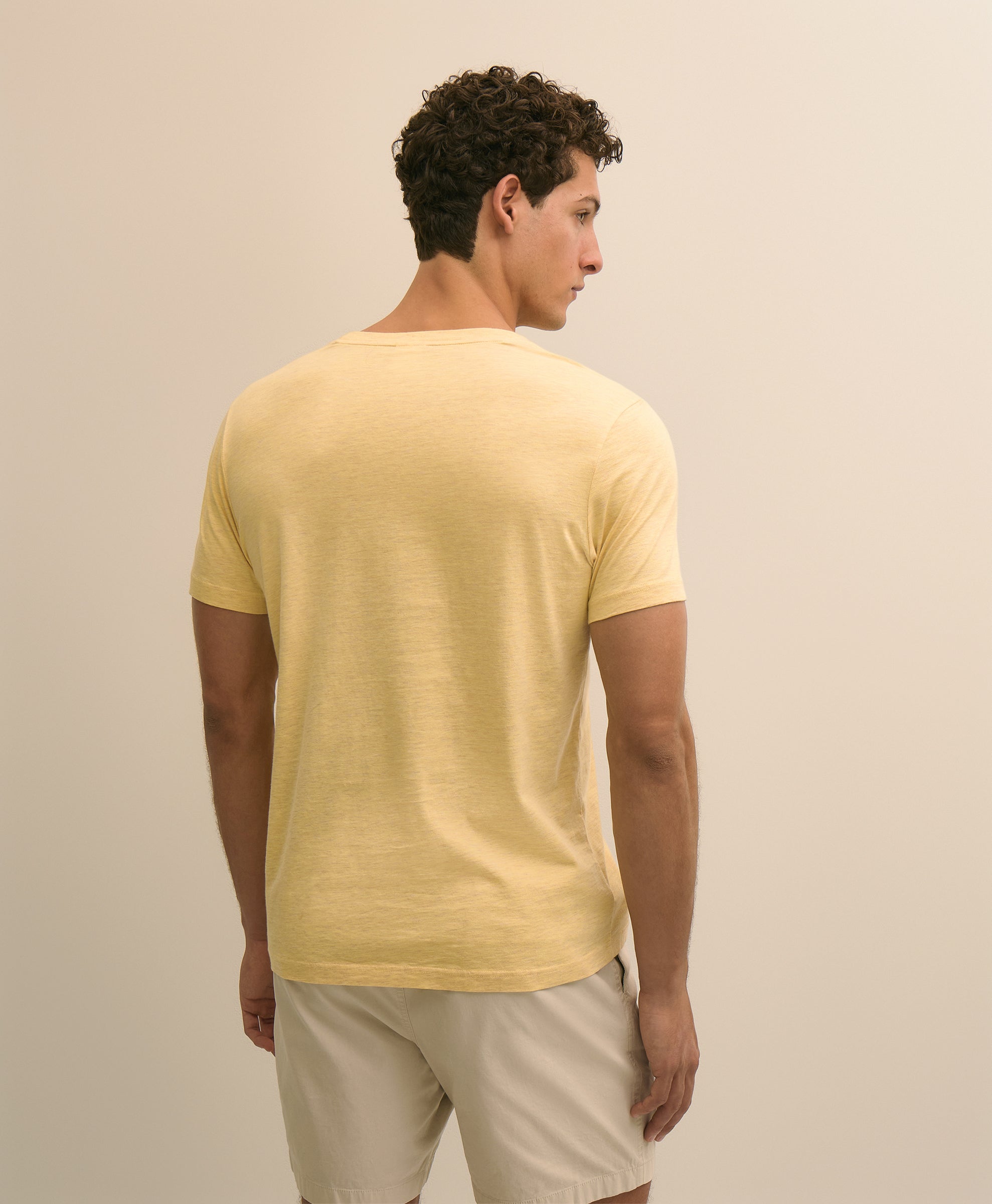 KNT CTN LOGO GF SS TEE Ylw Hthr