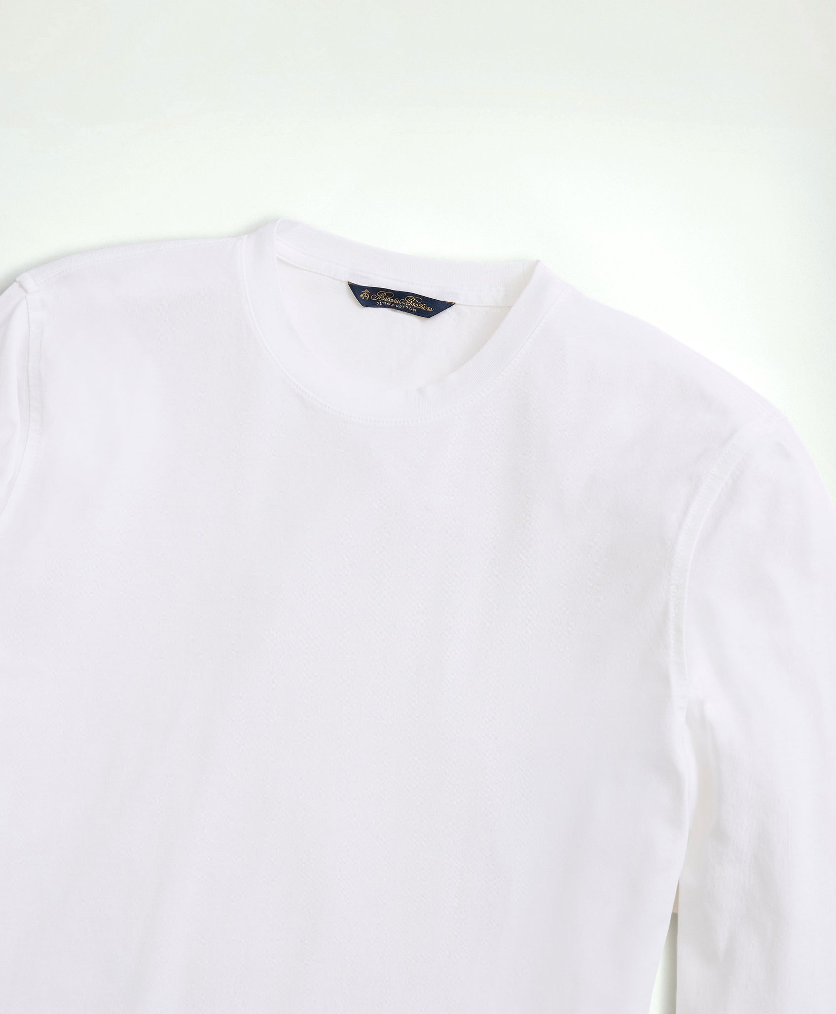 KNT CTN LS SOLID GF TEE OF White