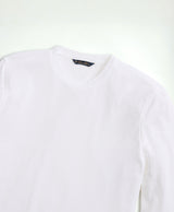 KNT CTN LS SOLID GF TEE OF White
