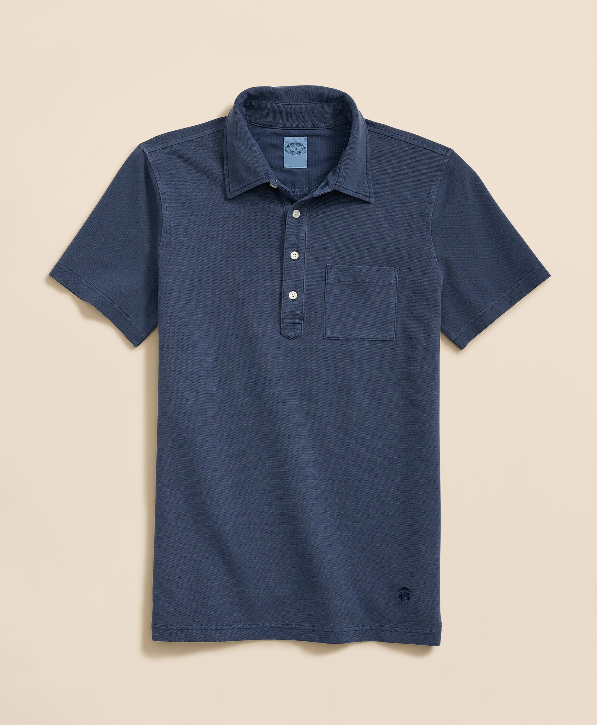 KNT GARMENT DYED PIQUE VTG POLO Mood Ind