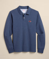 Golden Fleece Stretch Supima Cotton Long-Sleeve Henry Polo Shirt