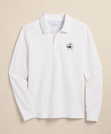 Golden Fleece Stretch Supima Cotton Long-Sleeve Henry Polo Shirt