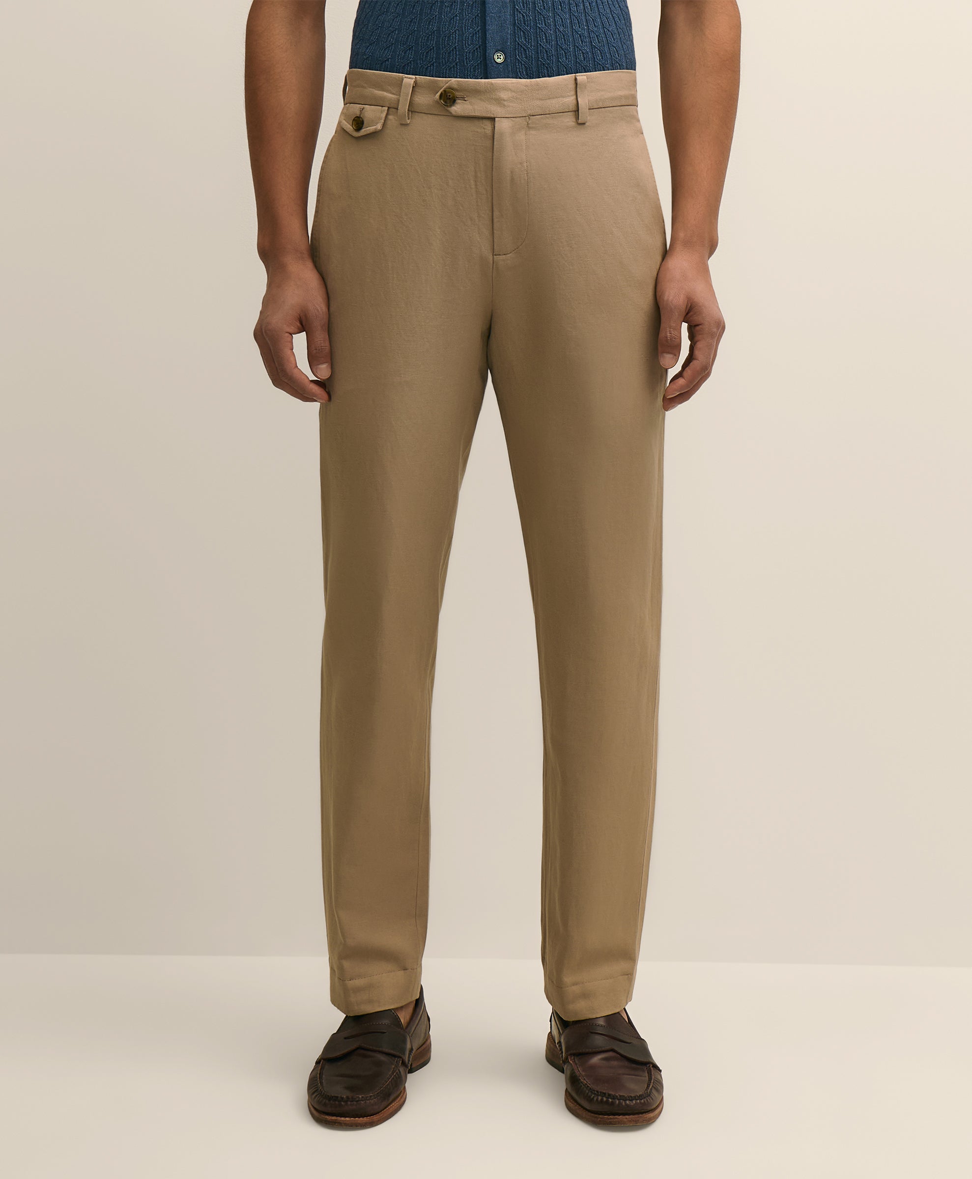 CBT ML LINEN COTTON PANT PLAIN REGULAR N