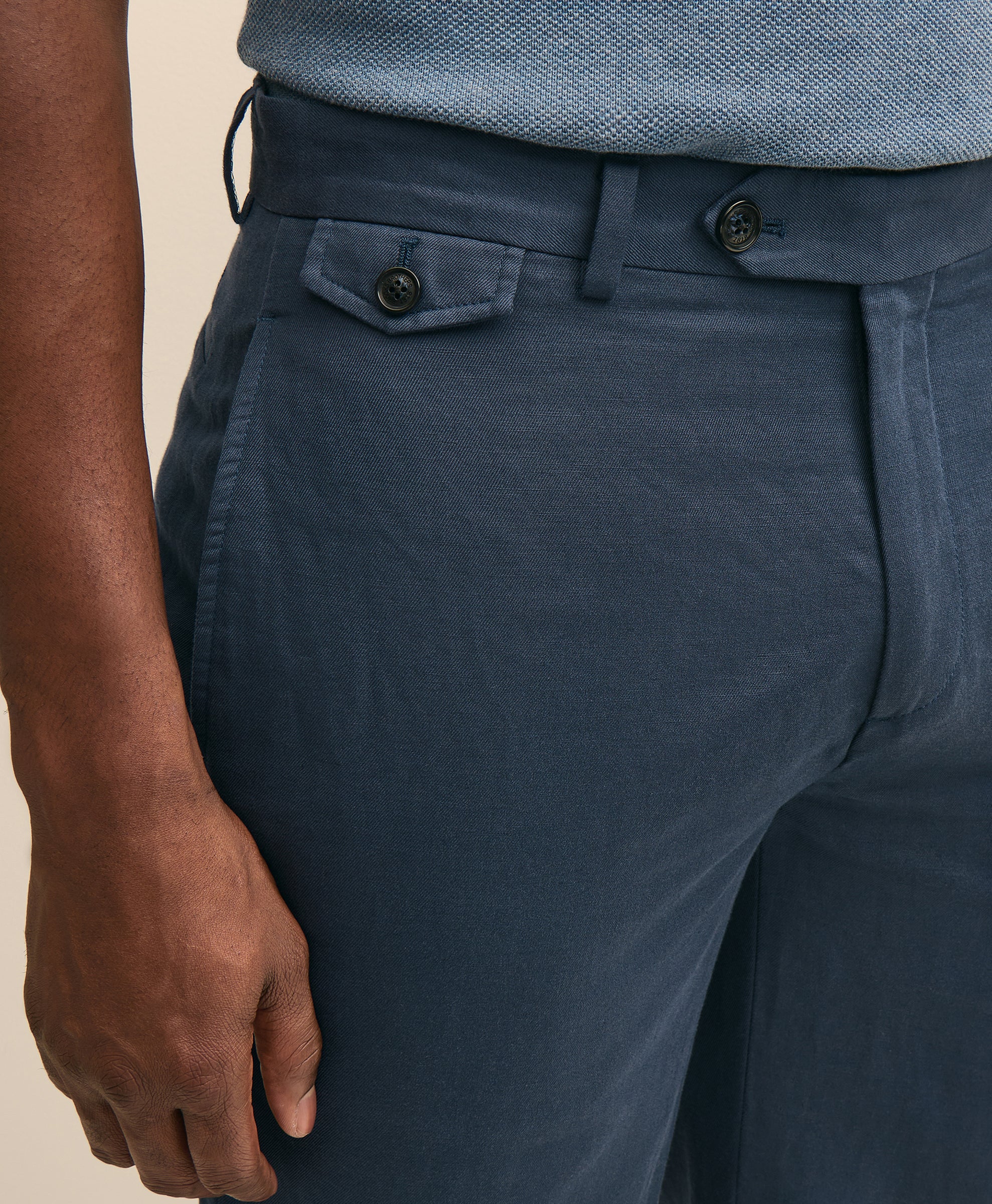 CBT ML LINEN COTTON PANT PLAIN REGULAR N