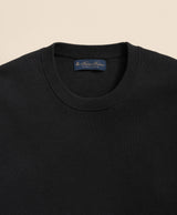 Supima Cotton Pique Crewneck Sweater