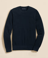 Supima Cotton Pique Crewneck Sweater