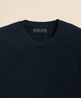 Supima Cotton Pique Crewneck Sweater