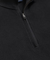 Supima Cotton Pique Quarter-Zip Sweater