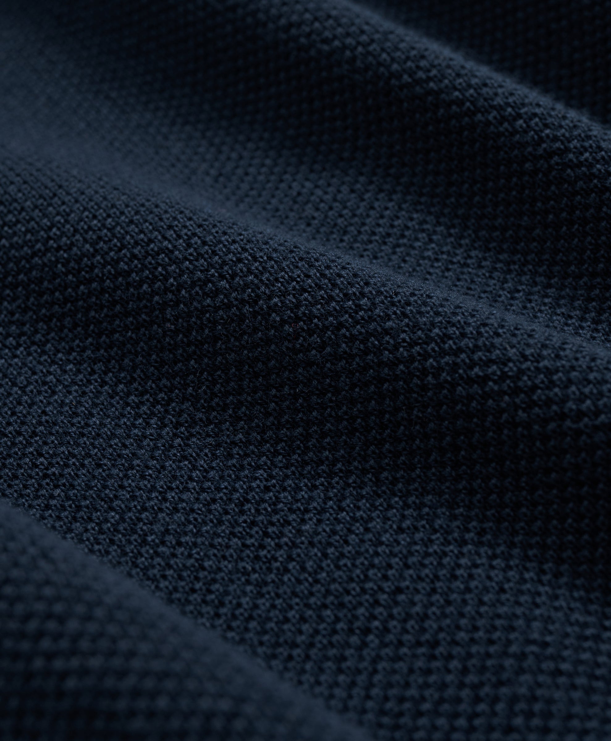 Supima Cotton Pique Quarter-Zip Sweater