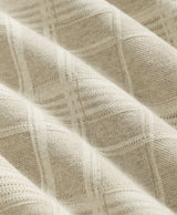 SWT TEXTURE PLAID CREW Beige Tan Plaid