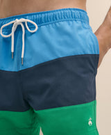CBT ML MONTAUK PRINTED SWIM NAVY/BLUE/GR