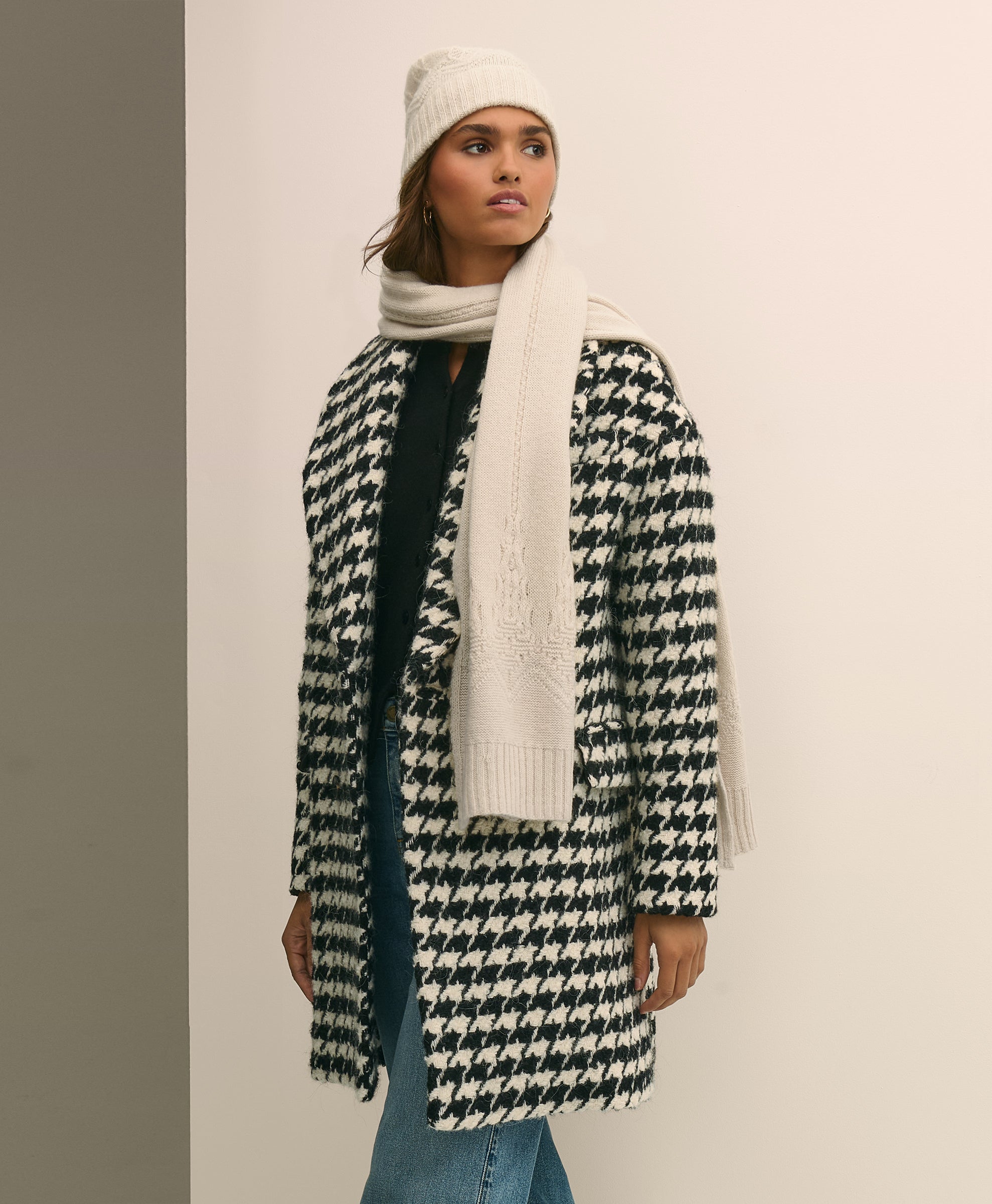 ACC SCRF HAT BOX SET CREAM