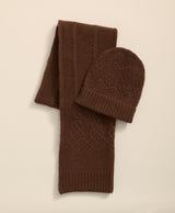 ACC SCRF HAT BOX SET MED. Brown