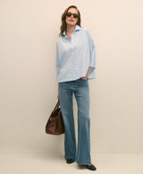 PNT DNM FLARE UPDATED MEDIUM INDIGO DENI