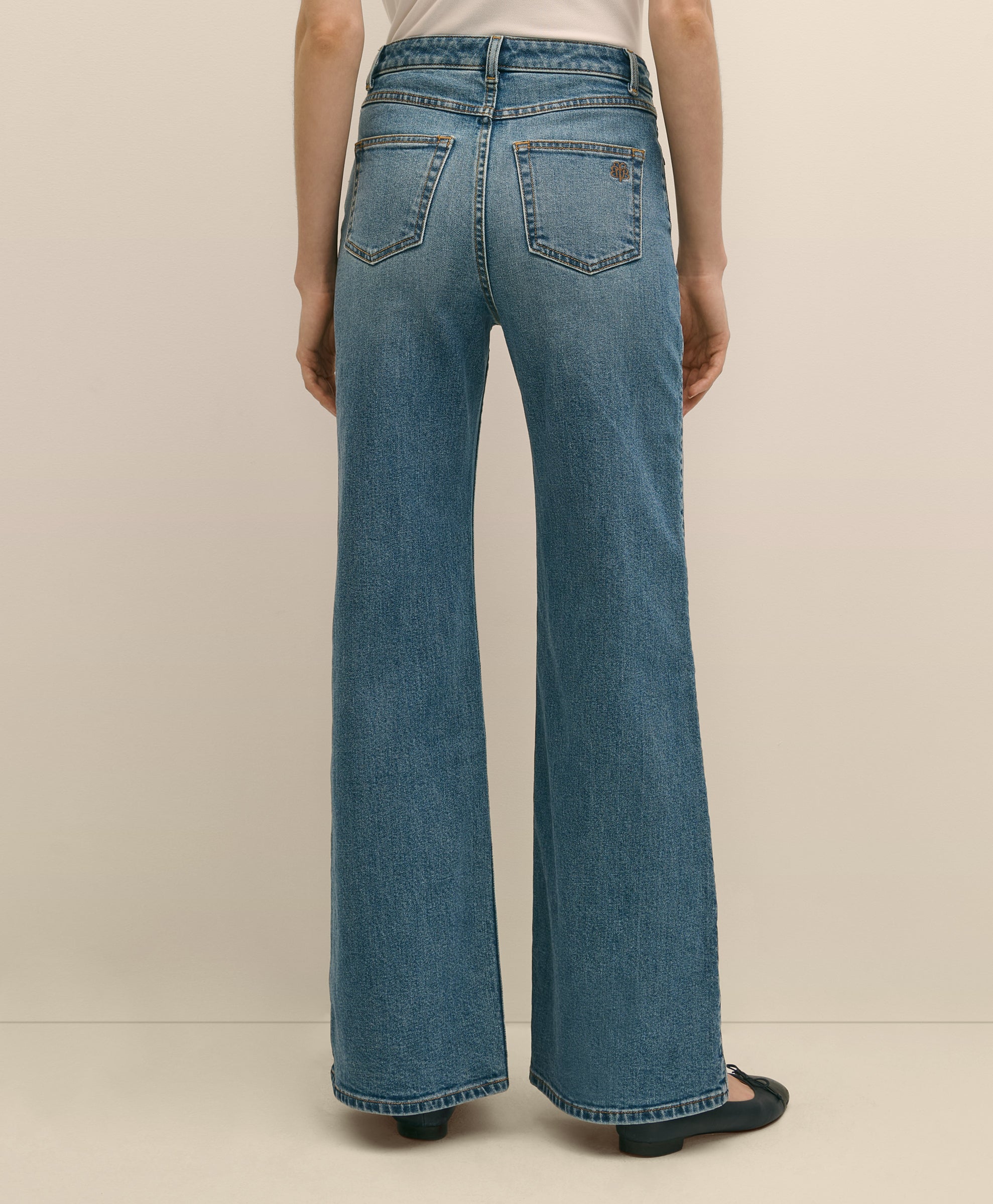 PNT DNM FLARE UPDATED MEDIUM INDIGO DENI