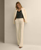 PNT CRP WD LEG W/ BLT LOOPS Blanc de Bla