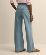 PNT DENIM PATCH POCKET FLARE KURABO LIGH