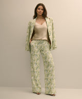 PNT CRP PRINTED WD LEG WHITE GREEN BLUE