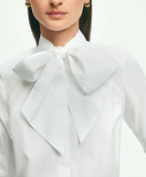 Cotton Bow-Neck Blouse