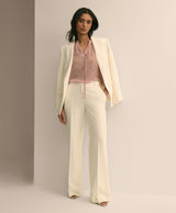 BLS SILK GRGTT LS TIE NECK HEART WHITE R