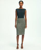 Ponte Tweed Sheath Dress