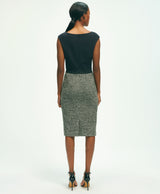 Ponte Tweed Sheath Dress