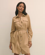 DRS CTN TWLL LS 2 PCKT SNAP FRONT Incens