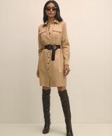 DRS CTN TWLL LS 2 PCKT SNAP FRONT Incens