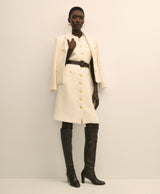 DRS WL BLND BTTN FRNT BCL IVORY