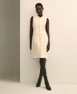 DRS WL BLND BTTN FRNT BCL IVORY