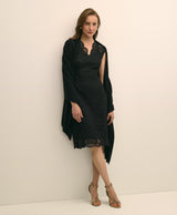 DRS CTN NYLN LACE Black