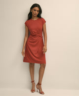 DRS MATTE JRSY TWIST WAIST SLV Cardinal