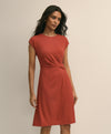 DRS MATTE JRSY TWIST WAIST SLV Cardinal